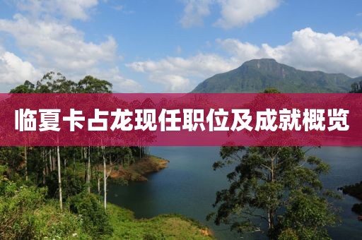 临夏卡占龙现任职位及成就概览