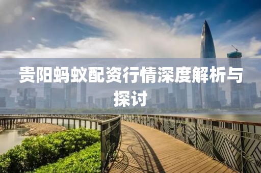 贵阳蚂蚁配资行情深度解析与探讨