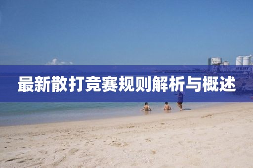 最新散打竞赛规则解析与概述