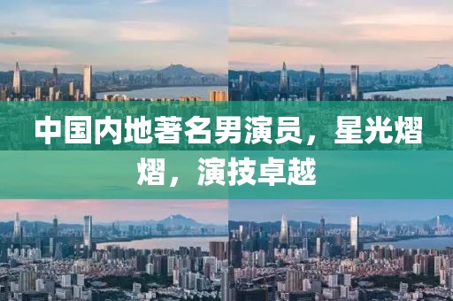 中国内地著名男演员，星光熠熠，演技卓越