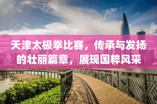 天津太极拳比赛，传承与发扬的壮丽篇章，展现国粹风采