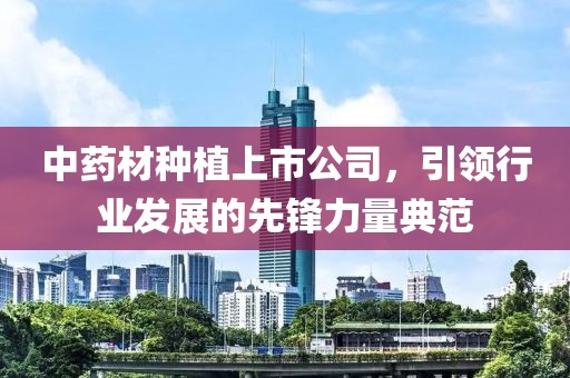 中药材种植上市公司，引领行业发展的先锋力量典范