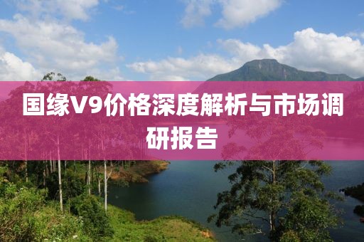 国缘V9价格深度解析与市场调研报告