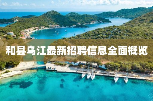 和县乌江最新招聘信息全面概览