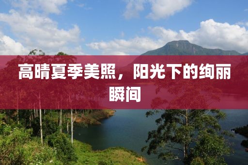 高晴夏季美照，阳光下的绚丽瞬间