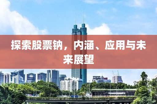 探索股票钠，内涵、应用与未来展望