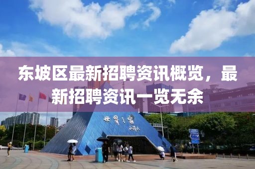 东坡区最新招聘资讯概览，最新招聘资讯一览无余