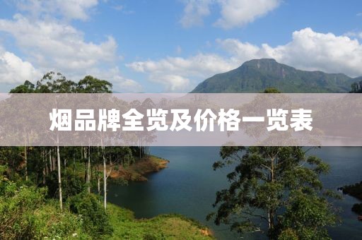 烟品牌全览及价格一览表