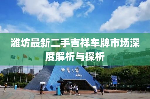 潍坊最新二手吉祥车牌市场深度解析与探析