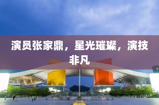 演员张家鼎，星光璀璨，演技非凡