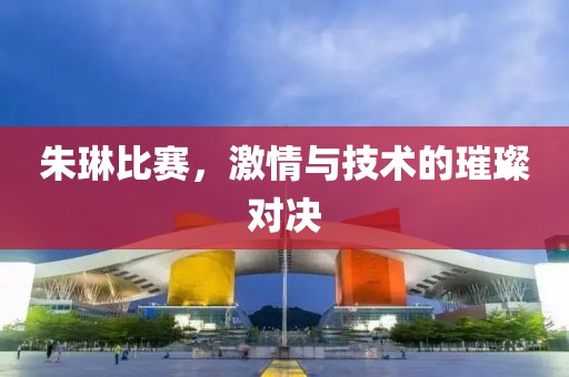 朱琳比赛，激情与技术的璀璨对决