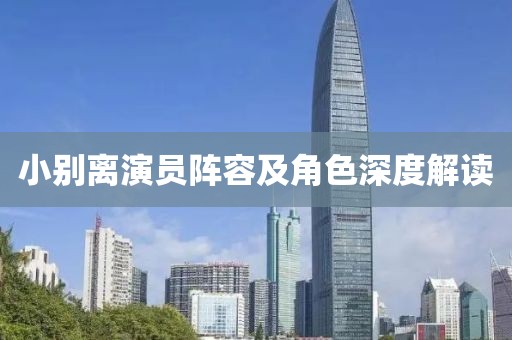 小别离演员阵容及角色深度解读