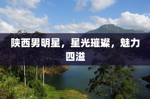 陕西男明星，星光璀璨，魅力四溢