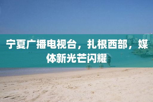 宁夏广播电视台，扎根西部，媒体新光芒闪耀