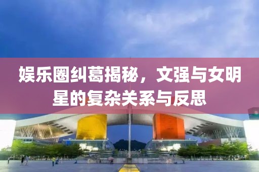 娱乐圈纠葛揭秘，文强与女明星的复杂关系与反思