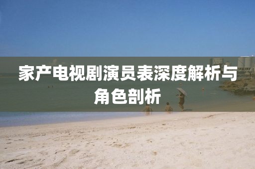 家产电视剧演员表深度解析与角色剖析