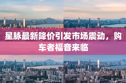 星脉最新降价引发市场震动，购车者福音来临