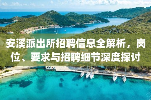安溪派出所招聘信息全解析，岗位、要求与招聘细节深度探讨
