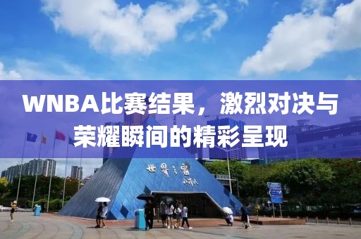 WNBA比赛结果，激烈对决与荣耀瞬间的精彩呈现