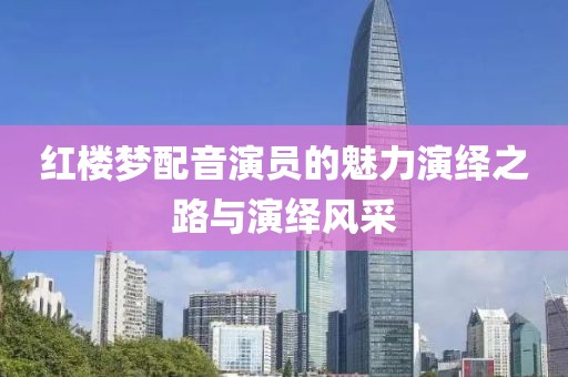 红楼梦配音演员的魅力演绎之路与演绎风采