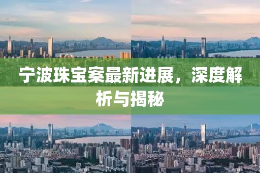 宁波珠宝案最新进展，深度解析与揭秘