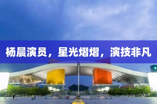 杨晨演员，星光熠熠，演技非凡