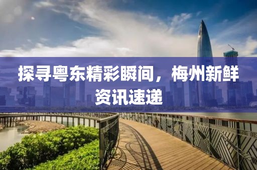 探寻粤东精彩瞬间，梅州新鲜资讯速递