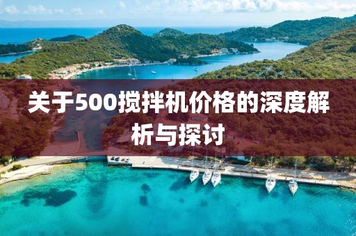 关于500搅拌机价格的深度解析与探讨