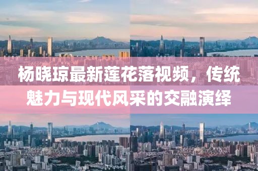 杨晓琼最新莲花落视频，传统魅力与现代风采的交融演绎