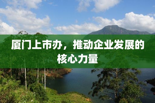 厦门上市办，推动企业发展的核心力量