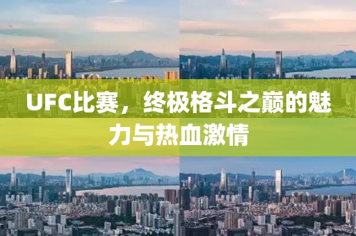 UFC比赛，终极格斗之巅的魅力与热血激情