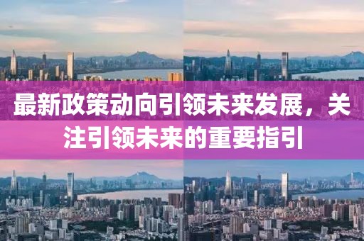 最新政策动向引领未来发展，关注引领未来的重要指引