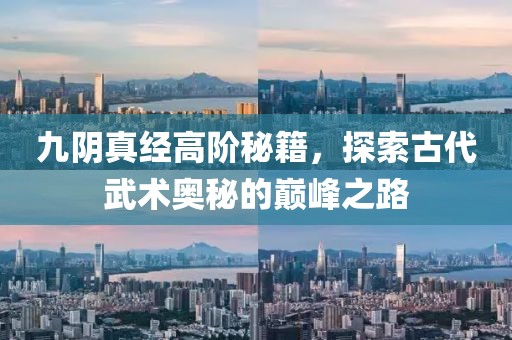 九阴真经高阶秘籍，探索古代武术奥秘的巅峰之路