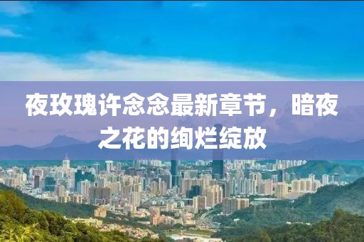 夜玫瑰许念念最新章节，暗夜之花的绚烂绽放
