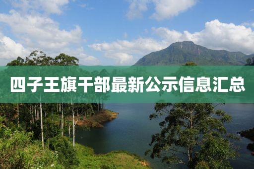 四子王旗干部最新公示信息汇总