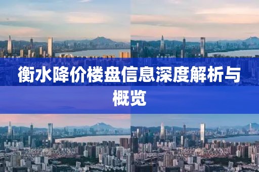 衡水降价楼盘信息深度解析与概览