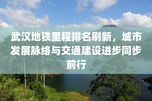 武汉地铁里程排名刷新，城市发展脉络与交通建设进步同步前行