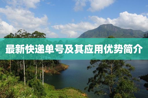 最新快递单号及其应用优势简介