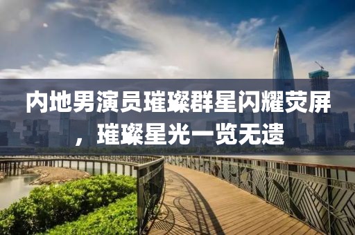 内地男演员璀璨群星闪耀荧屏，璀璨星光一览无遗