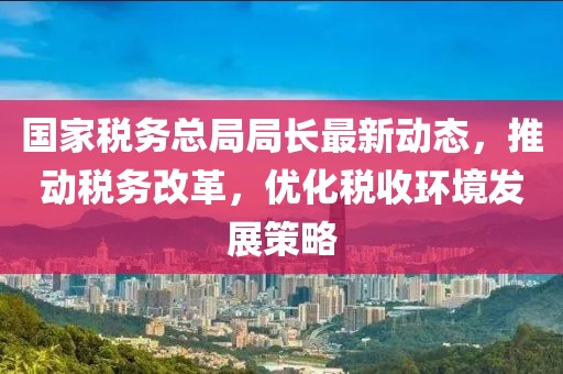 国家税务总局局长最新动态，推动税务改革，优化税收环境发展策略