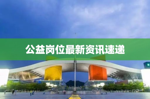公益岗位最新资讯速递