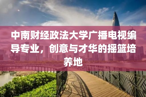 中南财经政法大学广播电视编导专业，创意与才华的摇篮培养地