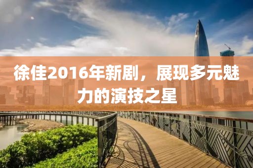 徐佳2016年新剧，展现多元魅力的演技之星