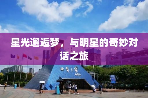 星光邂逅梦，与明星的奇妙对话之旅