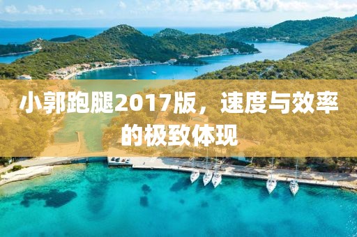 小郭跑腿2017版，速度与效率的极致体现