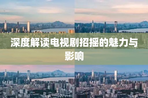 深度解读电视剧招摇的魅力与影响