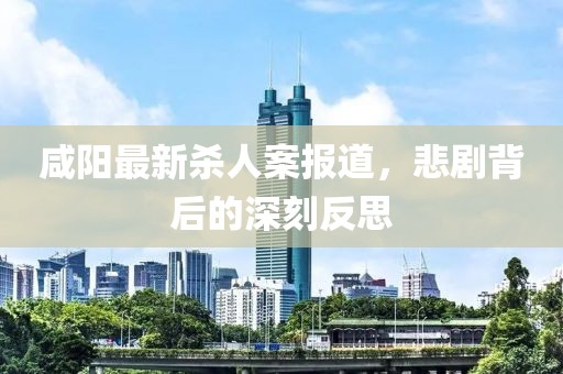 咸阳最新杀人案报道，悲剧背后的深刻反思
