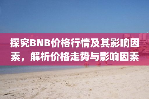 探究BNB价格行情及其影响因素，解析价格走势与影响因素