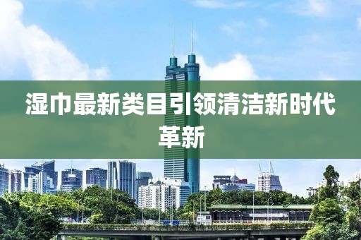 湿巾最新类目引领清洁新时代革新