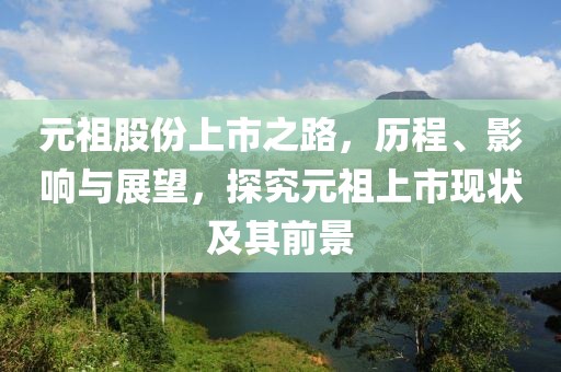 元祖股份上市之路，历程、影响与展望，探究元祖上市现状及其前景